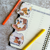 Feuille d'autocollants hebdomadaires découpés à la forme, fabricant de feuilles d'autocollants prédécoupés avec votre propre design