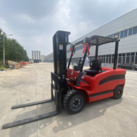Kostenloser Versand CE/ISO-Zertifizierter Elektro-Gabelstapler Hochwertiger 1-Tonnen-Mini-Gabelstapler AC-Motor 4WD Vollgummireifen Direkt ab Werk