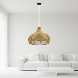 Lampadari e Lanterne Personalizzate in Rattan, <span class=keywords><strong>Lampadario</strong></span> in Bambù per Sala da Pranzo, <span class=keywords><strong>Paralume</strong></span> in Rattan Stile Giapponese - Product Image 1