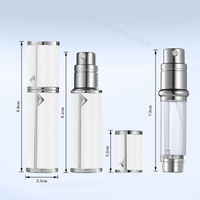 Flacon vaporisateur de parfum portable de 5 ml en aluminium, mini atomiseur vide pour la maison ou le bureau – Offre Spéciale