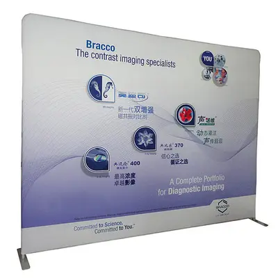 Event Aluminum expandable display banner Backdrop tension fabric stand