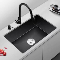 Évier de cuisine encastré en acier inoxydable à cuve unique, fait main, prix compétitif, pour projets de grossistes - Fregaderos De Cocina