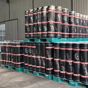Membrane d'étanchéité en <span class=keywords><strong>bitume</strong></span> modifié SBS, directement de l'usine, 4 mm, renforcée en polyester, pour l'étanchéité des toits et des sous-sols - Product Image 5