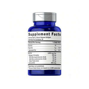 Capsules d'huile de krill antarctique de haute qualité, marque privée, favorisent la santé des articulations et soutiennent la santé du cerveau. - Product Image 2