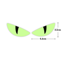 Autocollant de moto pour phares, décalcomanie lumineuse de nuit en forme d'yeux maléfiques, accessoires pour carrosserie et casque pour HONDA SUZUKI Vespa