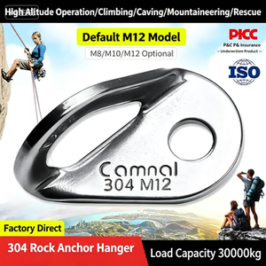 Camnal CA-K9955-M12 Plaque d'expansion en acier inoxydable pour <span class=keywords><strong>escalade</strong></span>, équipement de rappel et d'alpinisme en extérieur - Product Image 1