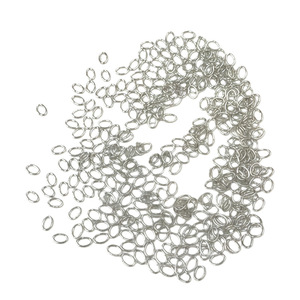 Oval <b>Metal</b> Connecting Rings Nickel-Free White Gold And Kc Gold For <b>Bracelet</b> Making Spring 2025 - Product Image 2