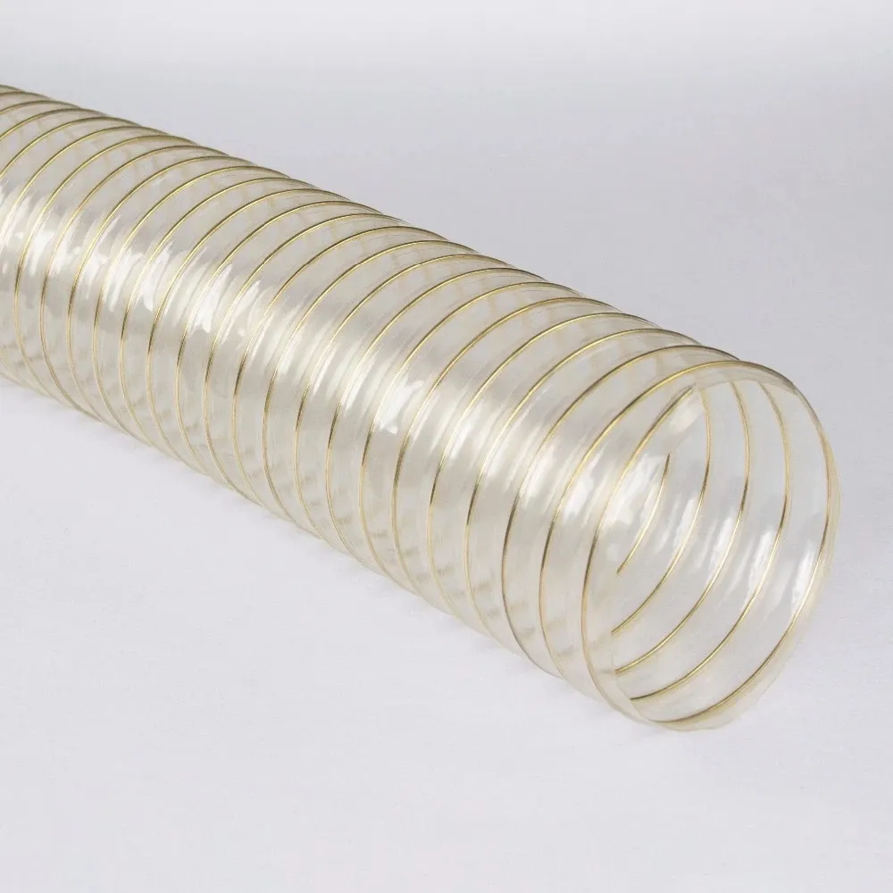 TPU flexible hose fiber braided conduit rubber braid transparent duct pipe