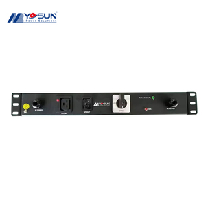 Metallo up Bypass IEC Rack PDU C19 bloccaggio C20 orizzontale Rack montaggio 16A unità di distribuzione potenza nera - Product Image 1