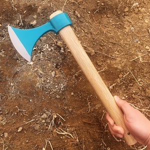 Hacha de Grado Industrial para Exteriores de Año Nuevo - Hoja de Acero con Alto Contenido de Carbono Templada, Mango de Madera para Camping y Uso de Supervivencia Multipropósito - Product Image 3