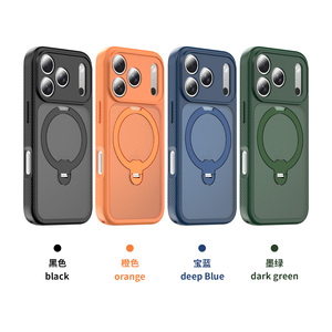 Étui support anneau pour <span class=keywords><strong>iPhone</strong></span> 17 Pro Coque de téléphone 360 °   Coque de téléphone antichoc fine et mate avec support rotatif pour <span class=keywords><strong>iPhone</strong></span> 17 Pro Max - Product Image 6