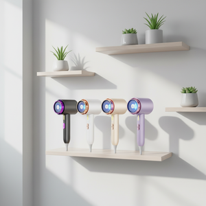 Secador de Pelo Eléctrico de Alta Potencia 1500W, Luz Azul, Temperatura Constante, Funcionamiento Silencioso, Uso Doméstico, Gran Venta - Product Image 1