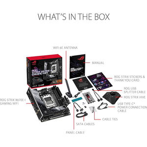 ROG Strix X670E-I เมนบอร์ดเกม WIFI ช่องเสียบ6E <span class=keywords><strong>AM5</strong></span> LGA 1718 <span class=keywords><strong>Mini</strong></span>-<span class=keywords><strong>ITX</strong></span> - Product Image 5