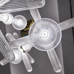 ANNO hiện đại Glass Flower Chandelier ánh sáng được sử dụng cho khách sạn hiện đại sang trọng lớn đèn chùm - Product Image 4