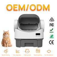 Caixa de Areia Inteligente Automática para Gatos com Abertura Superior, Autolimpante, Controle por APP, Grande Espaço, OEM ODM