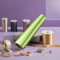 Heid'i Swapp 32cm X 120m Papier d'aluminium réactif de toner laminé PET argenté doré pour papier plastique en cuir d'estampage à chaud