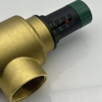 Vanne de dérivation hydraulique à raccord fileté tout cuivre DN20-DN50 avec affichage visuel pour l'équilibrage des climatiseurs
