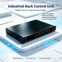 PC embarqué 2,4 GHz Octa-Core pour montage en rack, 4x GbE + 16x COM + AIO/DIO, stockage SATA, pour l'automatisation et l'acquisition de données