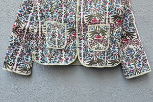 Abrigo de algodón acolchado hecho a mano de alta calidad para mujer, estilo invierno, con estampado indio, estilo bohemio, regalo para ella. - Product Image 2