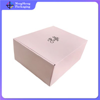 Couleur grise de boîtes d'emballage de papier de boîte de vêtement de carton découpée avec des matrices par carton de cosmétiques doux blancs de matériel ondulé imprimée