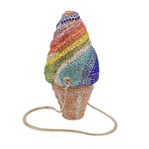 New Designer luxo casamento fruta uva cristal bolsa embreagem mulheres sorvete noite festa sacos - Product Image 5