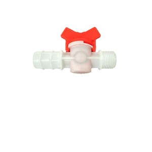 Vanne à boisseau sphérique en plastique filetée 1/2 pouce pour le contrôle de l'eau, accessoires de système d'installation de tuyauterie - Product Image 1