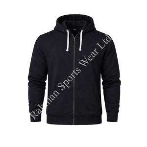 Sweat à capuche unisexe personnalisé vierge pour l'hiver, avec poche, respirant, écologique, en mélange de coton épais, prêt pour la broderie/la sérigraphie - Product Image 1