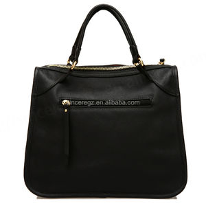 Maletín para ordenador portátil de diseñador de marca de lujo de poliéster de grano completo con cierre de cremallera para uso comercial de mujeres - Product Image 1