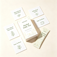 SIWEIDA Slim Tea Instantané Herbal Citron Minceur Détox Colon Santé Intestinale Sans Sucre 100g 5gx20 Sachets
