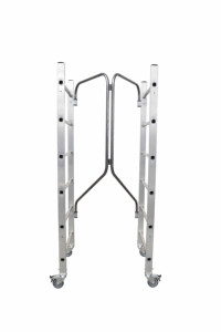 Nouvel échafaudage pliable en aluminium GIERRE FX001FL Flecto, hauteur de travail 2,91 m, capacité 150 kg - Product Image 2