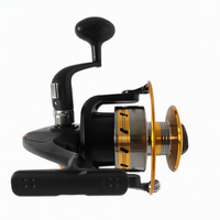Moulinet de pêche spinning taille 4000 grande capacité rapport de réduction 4.1 bobine en aluminium 3 roulements à billes eau salée surf bateau vente en gros