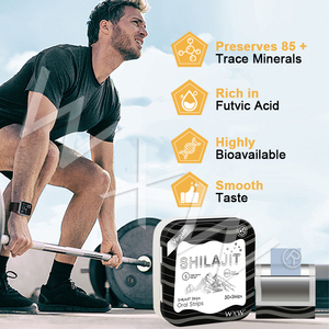 Supplément d'extrait de Shilajit original Supplément de minéraux multiples Acide fulvique Shilajit Bandes orales de Shilajit Himalayen pur pour l'énergie de soutien immunitaire - Product Image 3