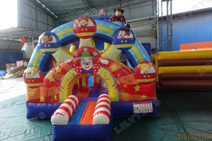 Lilytoys <span class=keywords><strong>Grado</strong></span> Comercial tobogans Circo Carril Unico slittino Payaso slittino Gonflable Para Ventas - Product Image 3