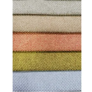 Home Textiles Linen Fabric Polyester Linen Upholstery Sofa Fabric Linen