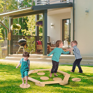 Chuangxin – meubles Montessori pour tout-petit, planche de faisceau d'équilibre pour enfants, jeu de pierres à marcher, planche en bois pour l'entraînement de l'équilibre des enfants - Product Image 6