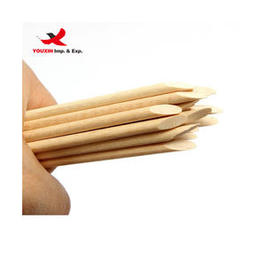 Bâtonnets à ongles en bois jetables portables à double extrémité, couleur orange, pour manucure et pédicure avec nail art - Product Image 2