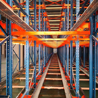 Système de rayonnage radio multi-niveaux pour palettes, robuste, résistant à la corrosion, entièrement automatisé, sans personnel, haute densité, pour l'industrie alimentaire