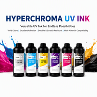 Encre UV à adhérence puissante, applicable à l'impression numérique commerciale, encre d'impression couleur durable pour Epson I3200U1 I1600U1