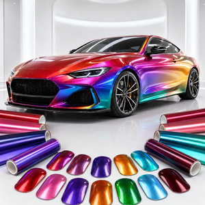 Film Vinyle Adhésif Brillant pour Voiture Effet Bonbon PET, Film de Changement de Couleur Auto Adhésif avec Technologie Air Release pour Voitures – Vente en Gros - Product Image 1