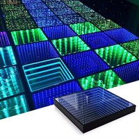 Plancher à Led Magnétique Mariage Plancher à Led 3D Portable pour piste de danse led affichage