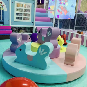 سعر المصنع بألوان الباستيل اللعب اللينة الكهربائية الصغيرة Merry Go للبيع - Product Image 1