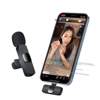 Microphone Lavalier Mini Omnidirectionnel Anti-Bruit pour Diffusion en Direct, Meilleures Ventes Transfrontalières, Fréquence 20Hz-20KHz