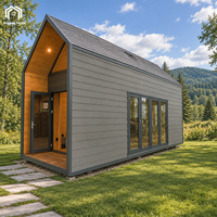Cabane de villégiature préfabriquée de luxe, maison modulaire préfabriquée triangulaire pour espace de vie extérieur temporaire dans la cour
