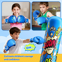 Équipement de boxe gonflable pour enfants et adultes, cadeaux de Noël, cadeaux d'anniversaire, sac de frappe pour la pratique du karaté