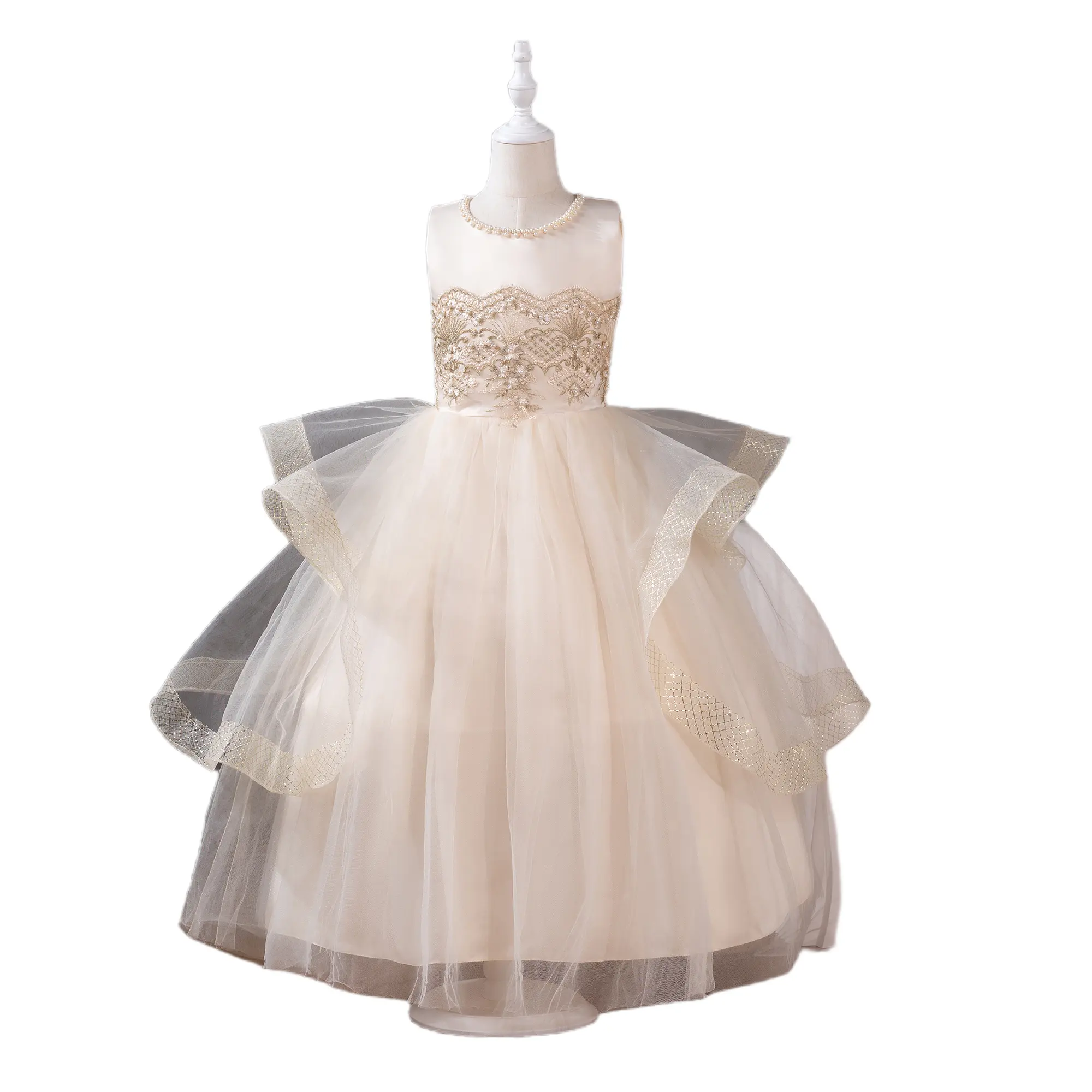 Sommer Blume Mädchen Tutu Kleid zum Geburtstag 3 bis 9 Jahre Kinder führen Show Hochzeit Festival Mädchen Party Kleider