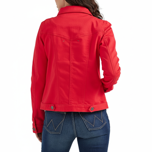 Chaqueta vaquera Vintage para mujer al por mayor | Chaqueta vaquera de moda personalizada | Fábrica de abrigos vaqueros elegantes de alta calidad de marca OEM - Product Image 1