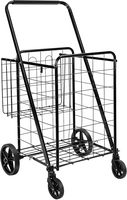 Chariot de courses pliable multifonctionnel en acier inoxydable personnalisable OEM ODM avec roues pivotantes à 360 degrés