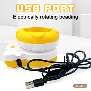 Máquina Eléctrica USB para Hacer Cuentas de Plástico, Tazón Giratorio Automático para Abalorios, Herramienta DIY para Pulseras, Collares y Manualidades con Cuentas de Arcilla y Semillas - Product Image 4