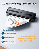 Kertas Thermal Phomemo A4 Bebas BPA, Tahan Lama 10 Tahun, Kertas Cetak Thermal Berkelanjutan untuk Printer Portabel M08F M83X