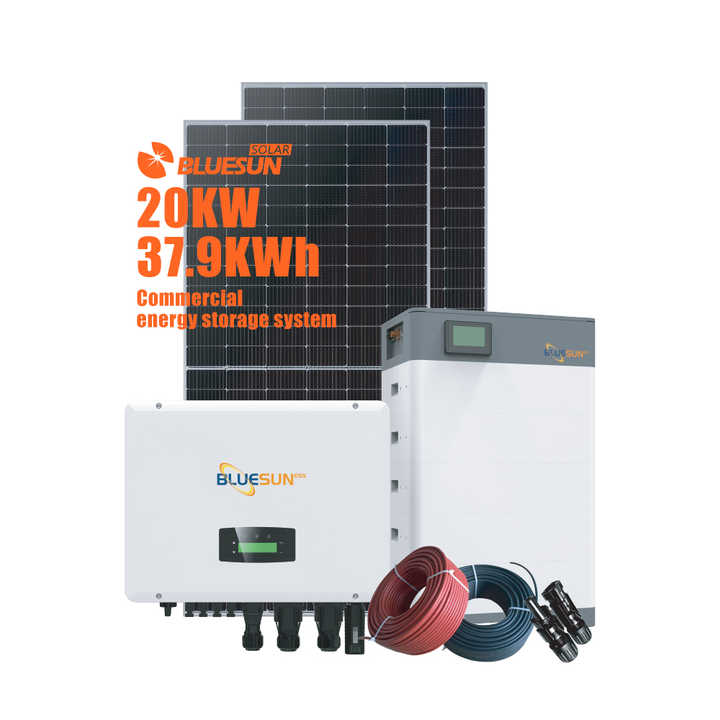 For Bluesun 20kw 10kw 30kw Solar System Long Warranty Deep Cycle ...